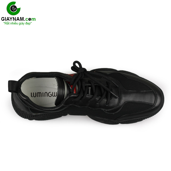 Giày sneaker nam đen sọc đỏ; BD91301D3